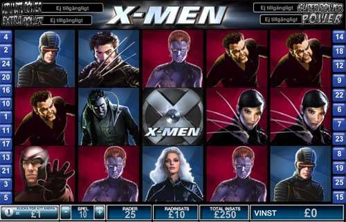 X Men slot X Men slot