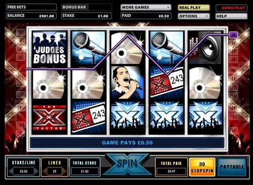 X Factor slot X Factor slot