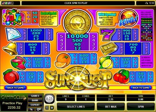 SunQuest free play SunQuest free play