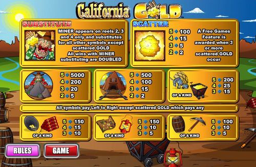 California Gold free play California Gold free play
