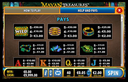 Mayan Treasures free play Mayan Treasures free play