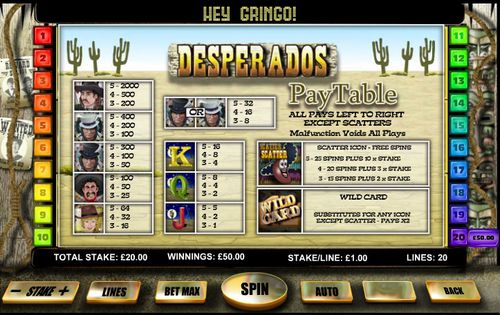Desperados free play Desperados free play