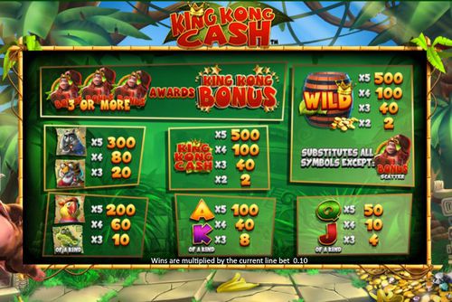 King Kong Cash Slot Machine Games