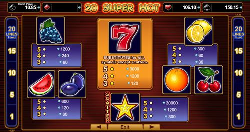 20 Super Hot free play 20 Super Hot free play