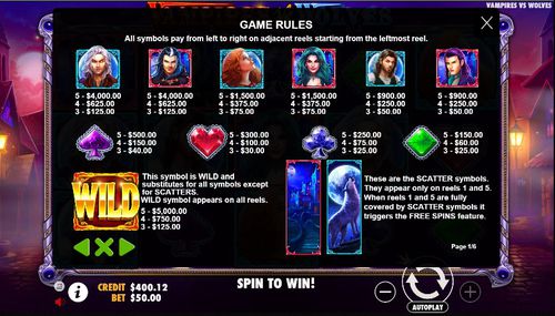 Vampires vs Wolves free play Vampires vs Wolves free play