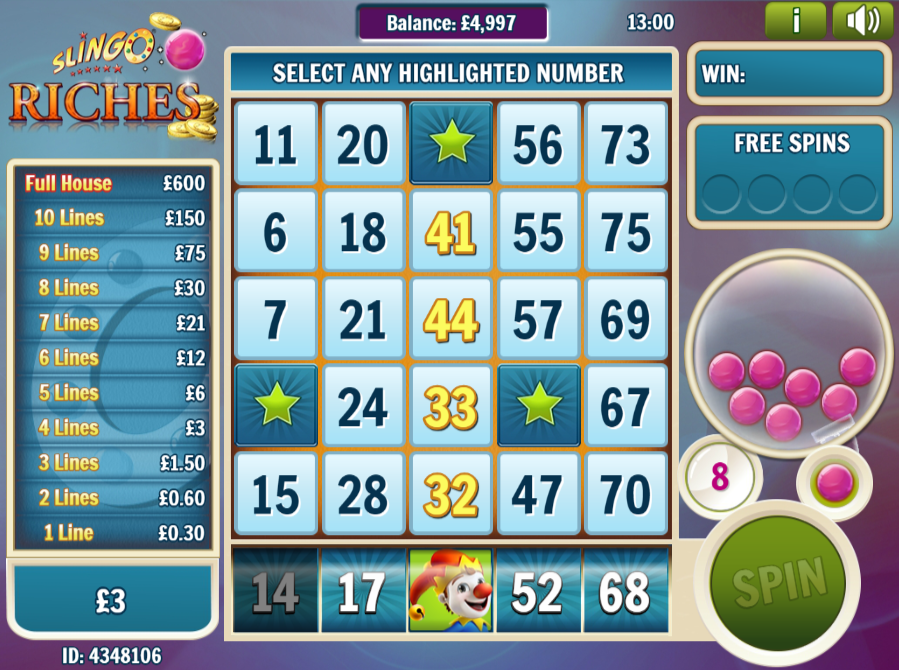 Slingo Riches demo Slingo Riches demo