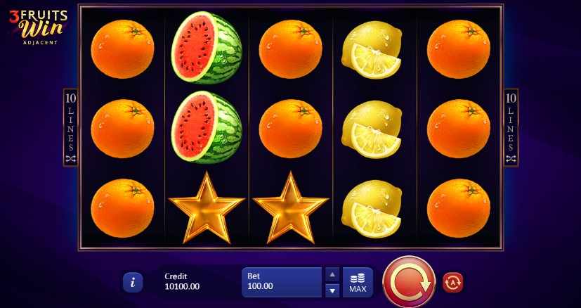 3 Fruits Win: 10 Lines demo 3 Fruits Win: 10 Lines demo