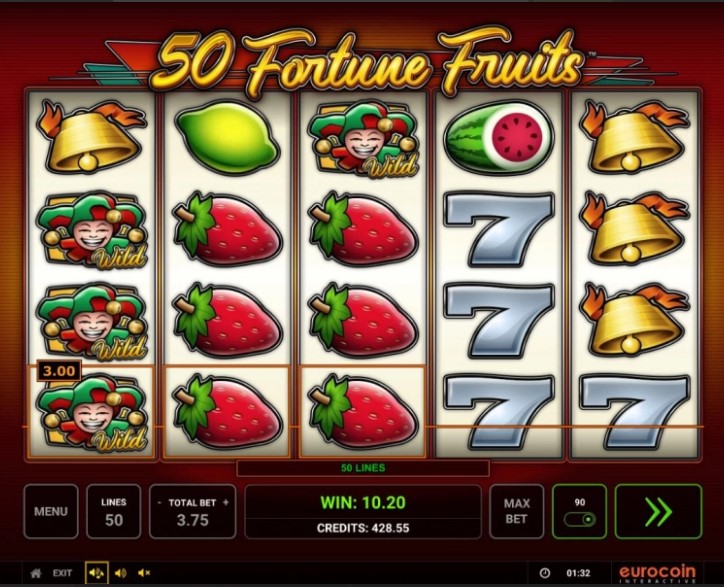 Slot Machines 50 Fortune Fruits hard rock games