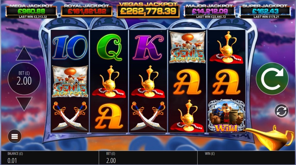 Play Genie Jackpots Vegas Millions Slot - Claim 100 Spins