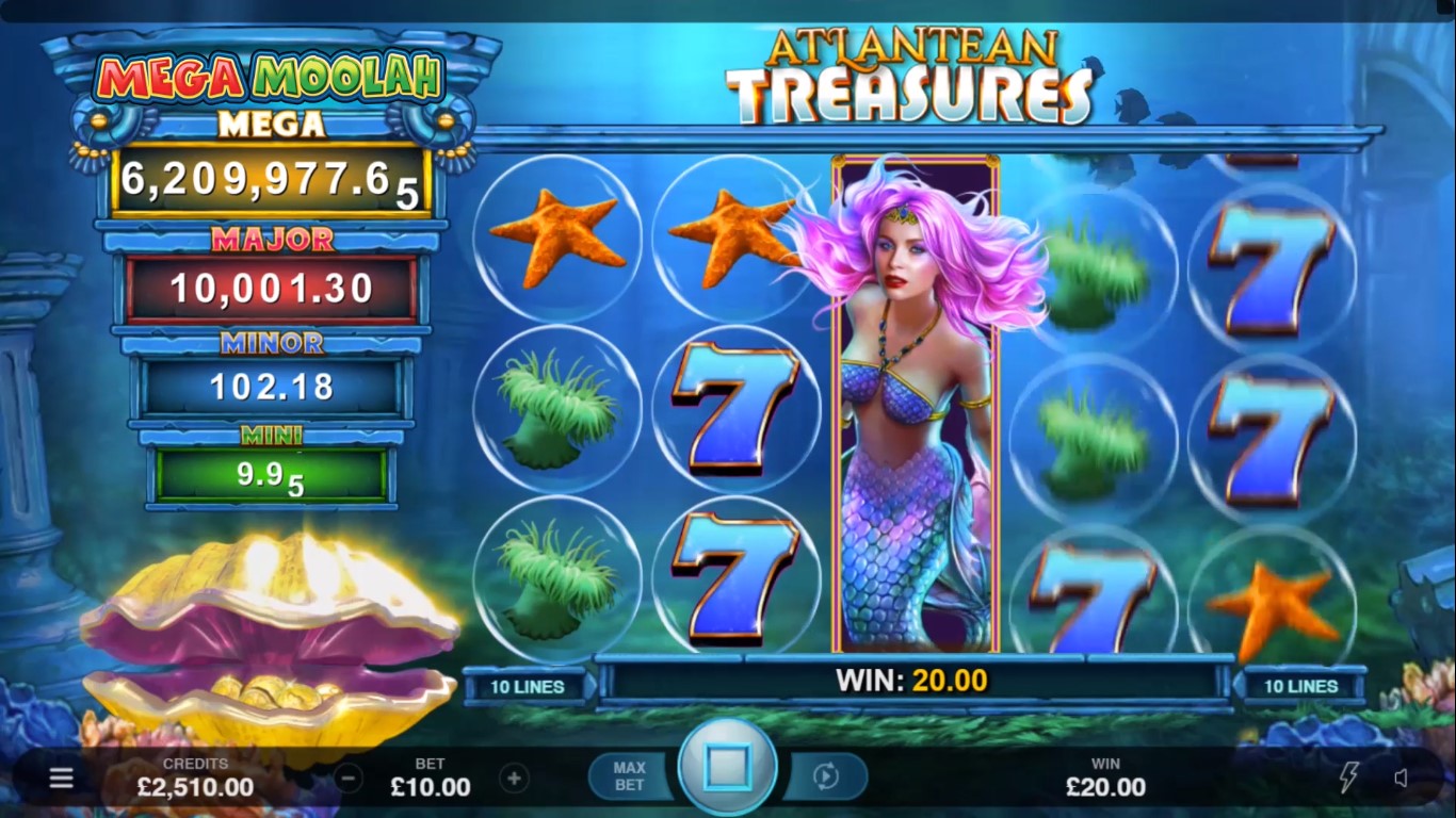 Atlantean Treasures Mega Moolah demo Atlantean Treasures Mega Moolah demo