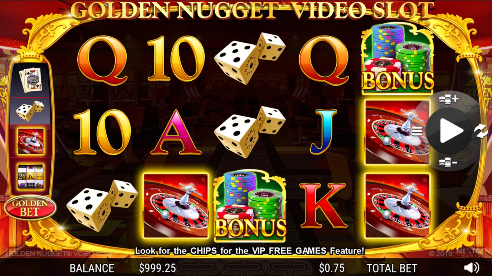 lucky nugget free spins
