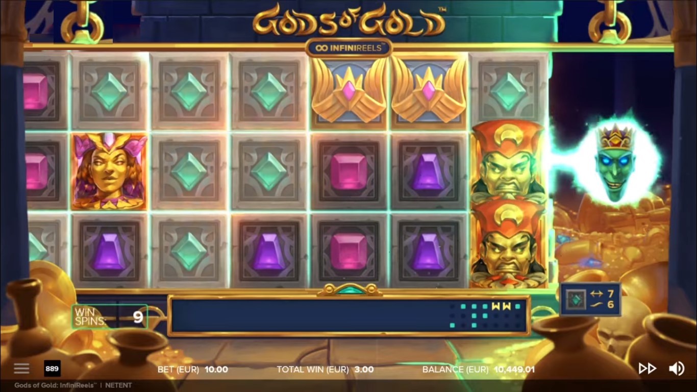 Play Gods of Gold Infinireels - Claim 100 Spins