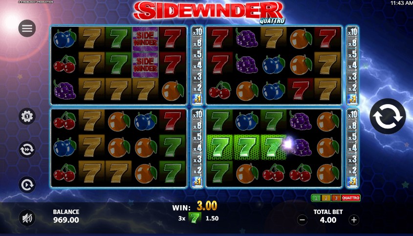 Sidewinder Quattro demo Sidewinder Quattro demo