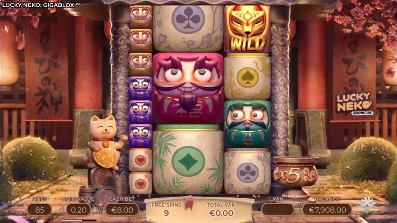 Play Lucky Neko Gigablox Slot - Claim 100 Spins