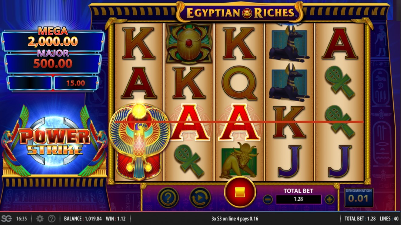 Power Strike: Egyptian Riches demo Power Strike: Egyptian Riches demo