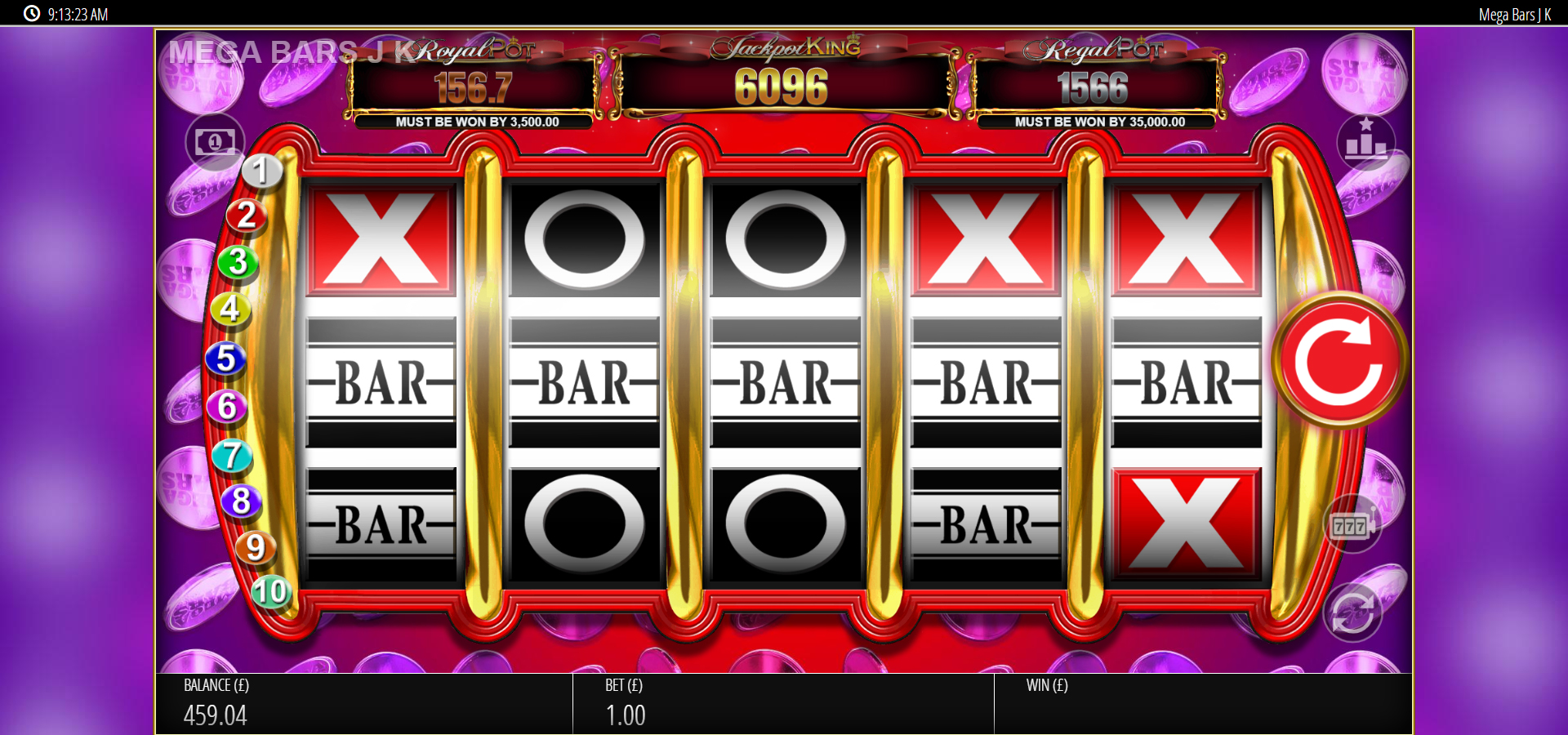 Megabars Jackpot King demo Megabars Jackpot King demo