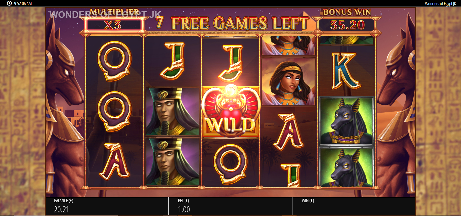 Wonders of Egypt Jackpot King Deluxe demo Wonders of Egypt Jackpot King Deluxe demo