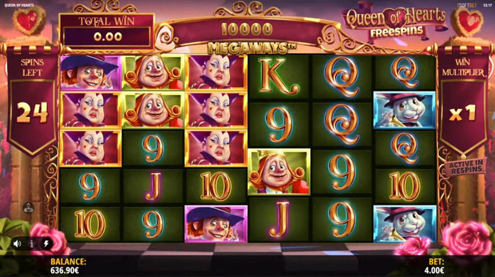 Queen of Hearts Megaways demo Queen of Hearts Megaways demo