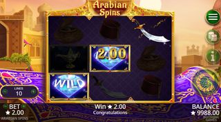 Arabian Spins demo Arabian Spins demo
