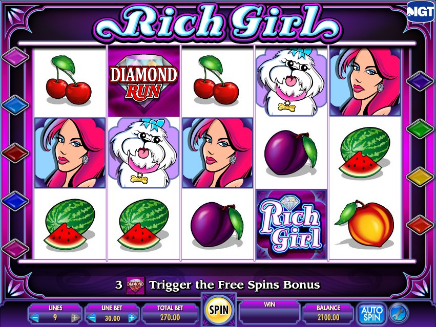 IGTS SheS A Rich Girl Slot Overview