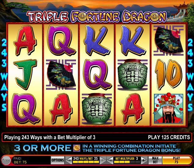 Play triple fortune dragon online, free play