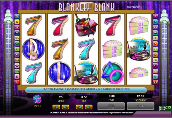 Blankety Blank slot Blankety Blank slot