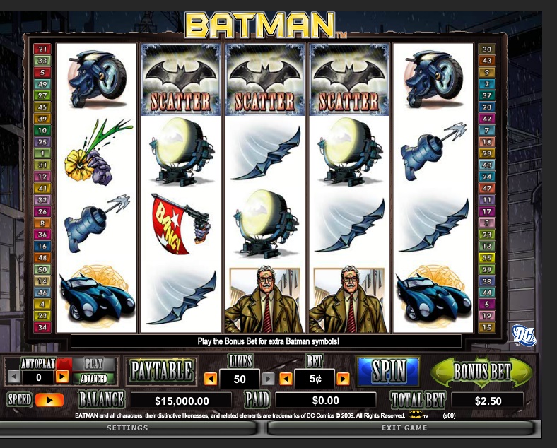 Batman slot Batman slot