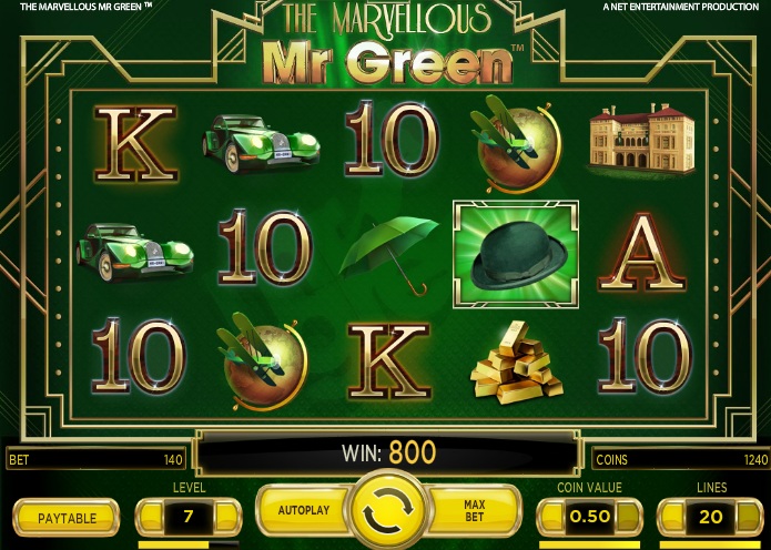 The Marvellous Mr Green Slot The Marvellous Mr Green Slot