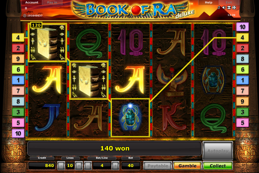 book of ra 6 free slot