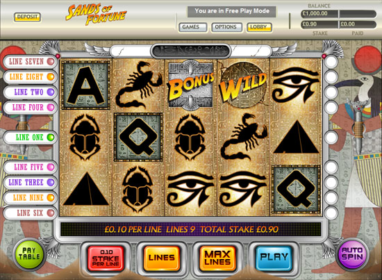 Sands of Fortune demo Sands of Fortune demo