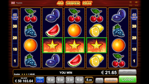 40 super hot slots