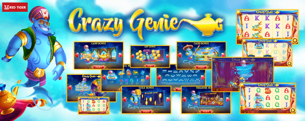 Crazy genie slot machine online red tiger gaming test fever hacked
