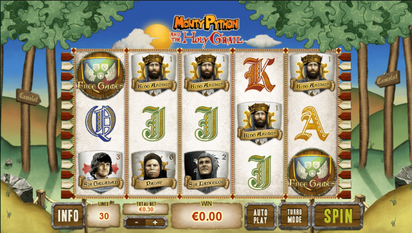 Monty python and the holy grail slots