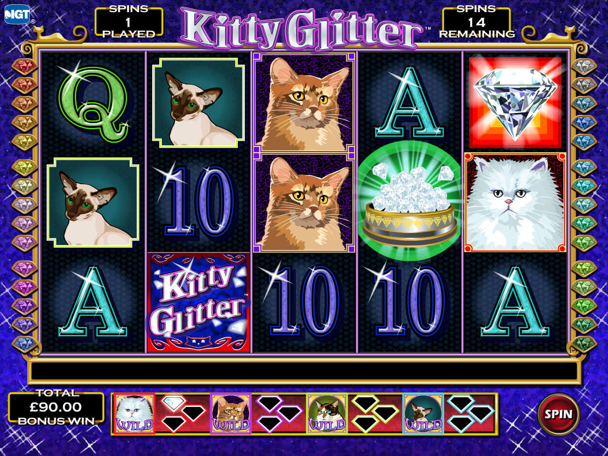 Free slots games kitty glitter