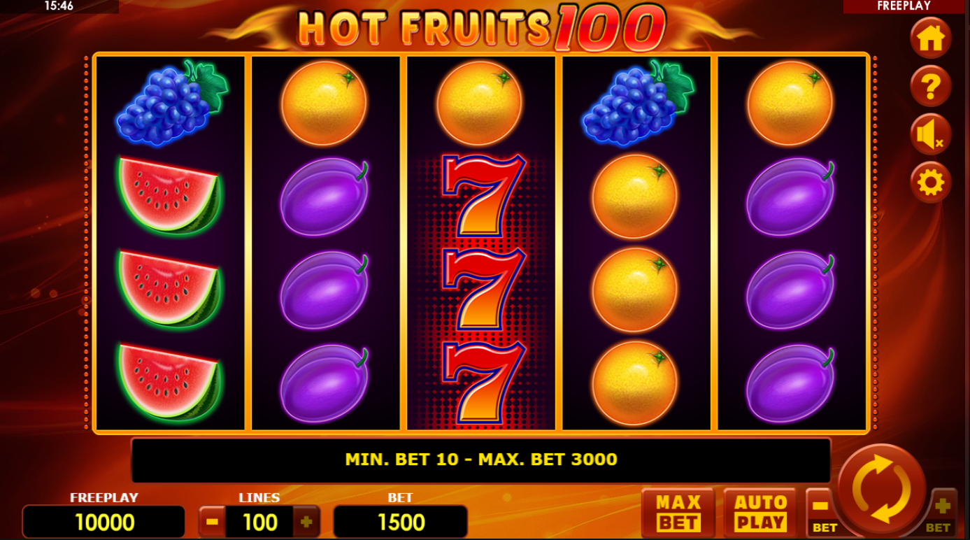 Hot Fruits 100 Slot Hot Fruits 100 Slot