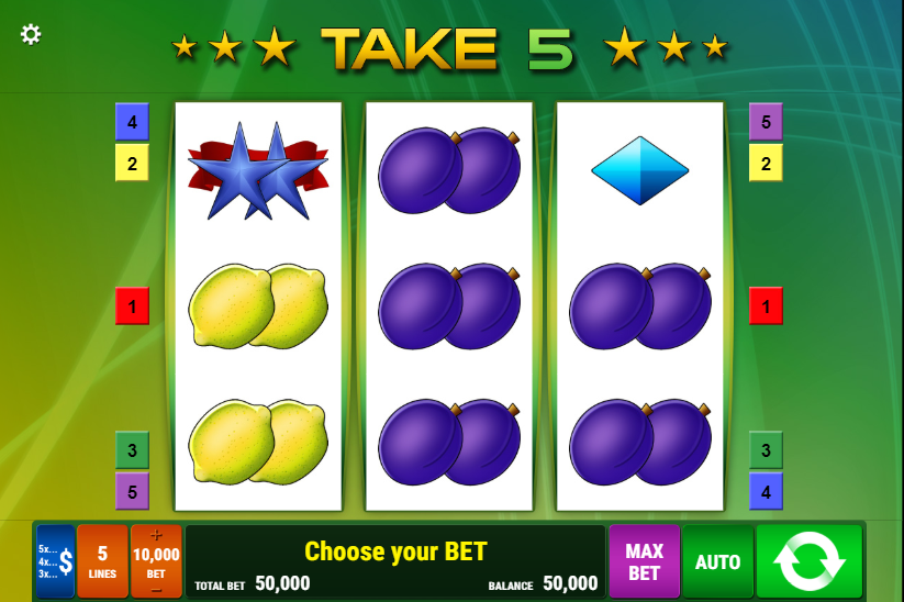 Take 5 slot Take 5 slot