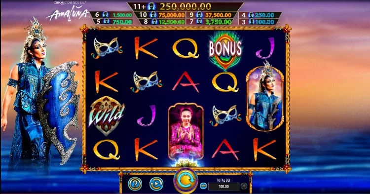 Cirque du Soleil Amaluna slot Cirque du Soleil Amaluna slot