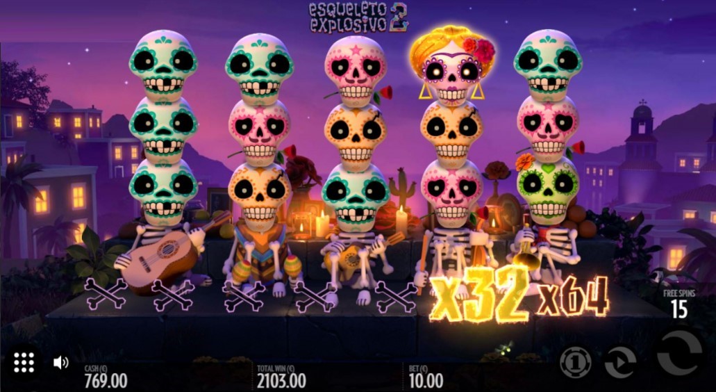 Esqueleto Explosivo 2 slot Esqueleto Explosivo 2 slot