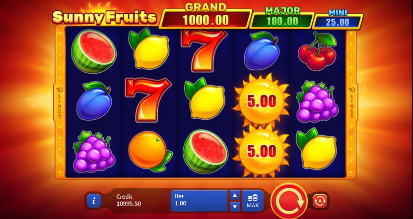 Sunny fruits slot machine