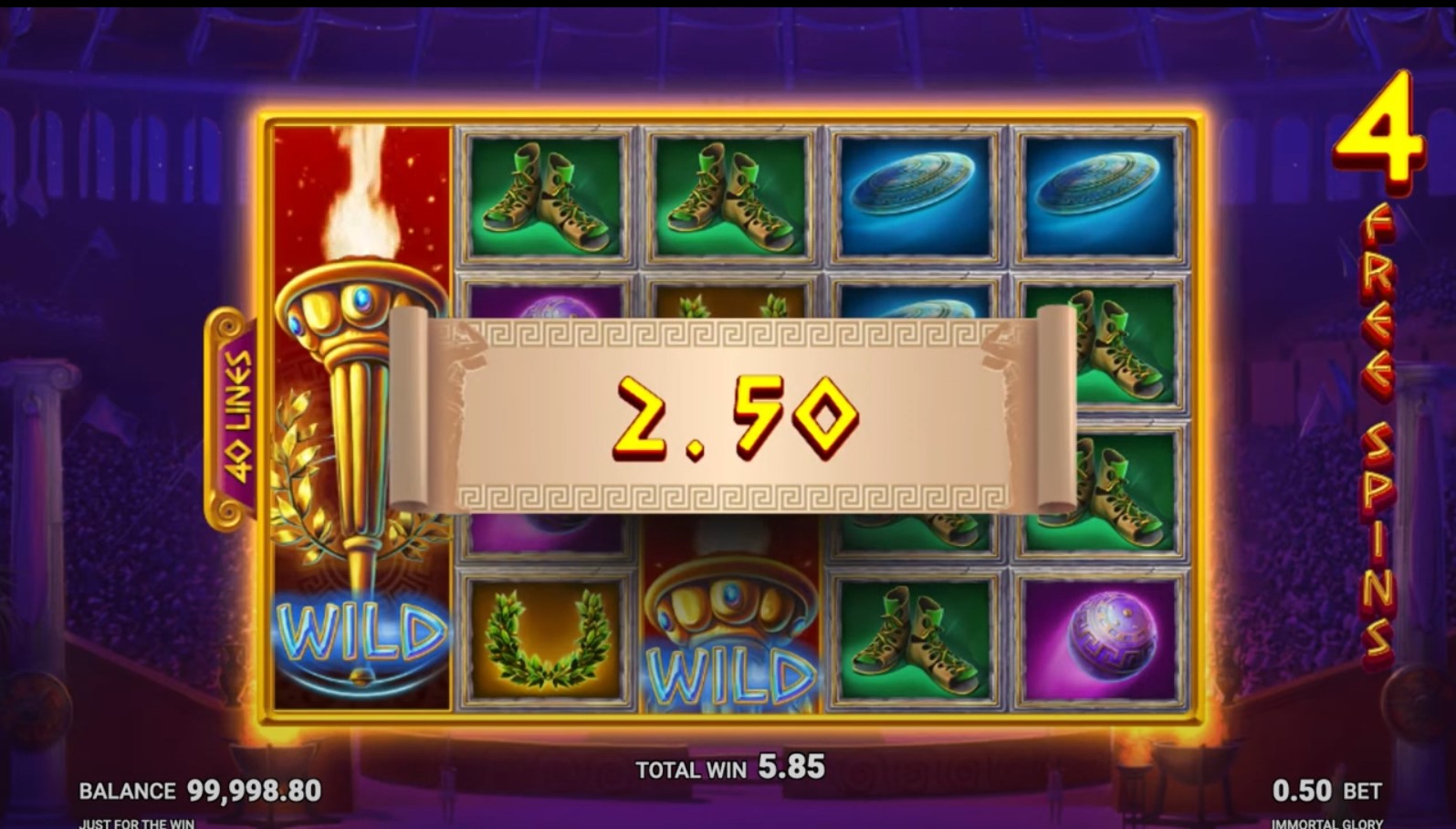 Play Immortal Glory Slot - Claim 100 Spins