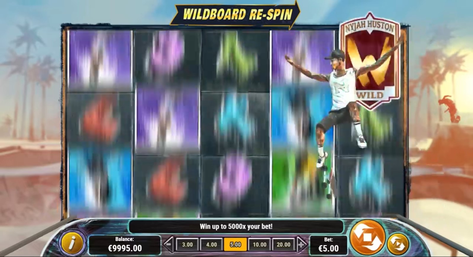 Nyjah Huston - Skate for Gold slot Nyjah Huston - Skate for Gold slot
