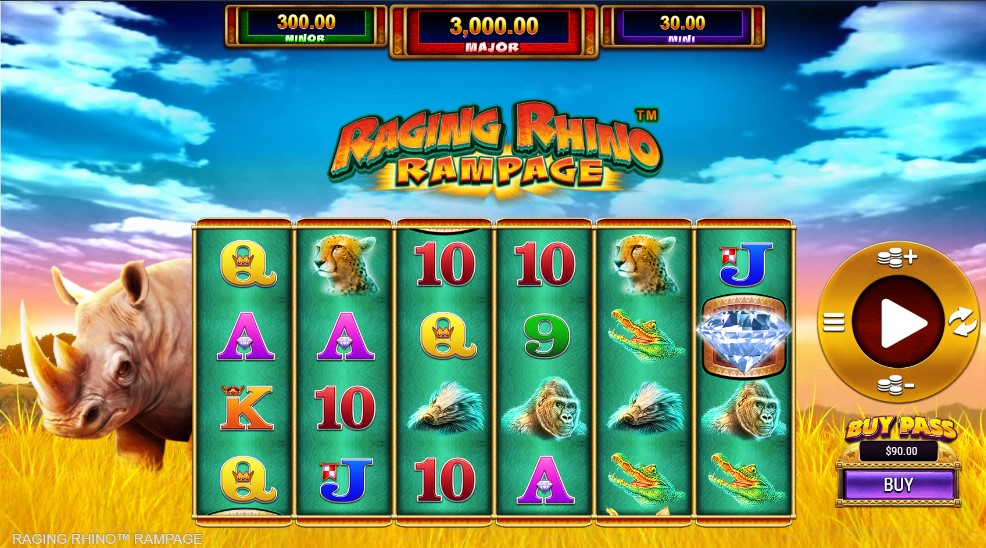 Raging Rhino Rampage slot Raging Rhino Rampage slot