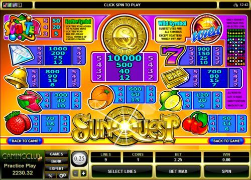 SunQuest free play SunQuest free play