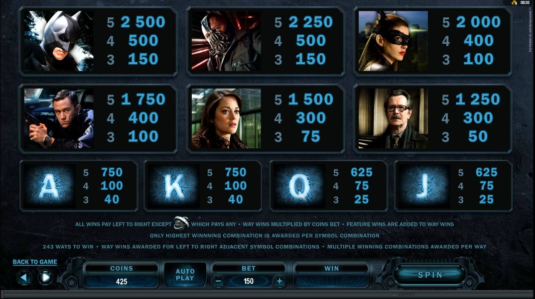 The Dark Knight Rises free play The Dark Knight Rises free play