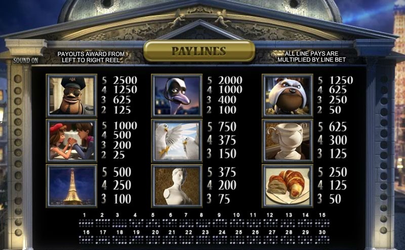 A Night In Paris free play A Night In Paris free play