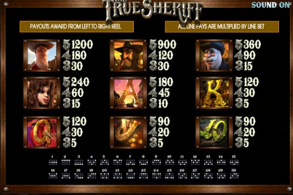 The True Sheriff free play The True Sheriff free play