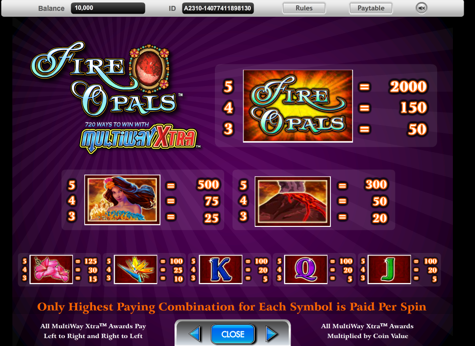 Fire Opals free play Fire Opals free play