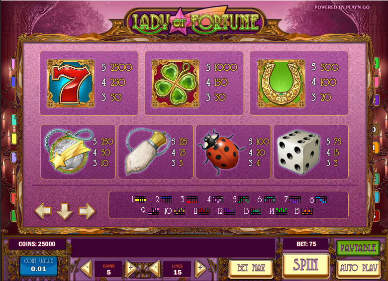 Lady of Fortune free play Lady of Fortune free play