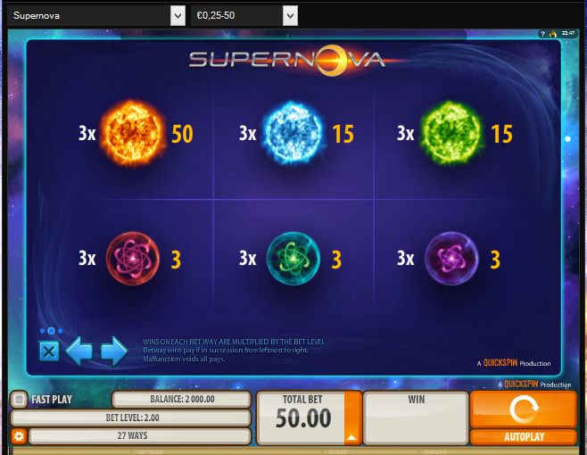 Supernova free play Supernova free play