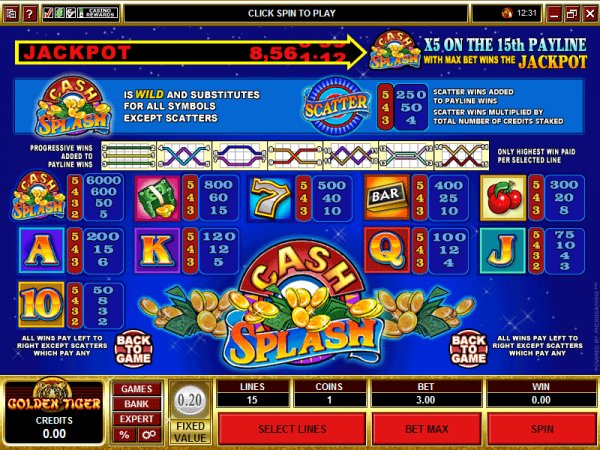 Cash Splash free play Cash Splash free play